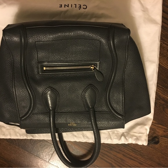 Celine Large Luggage Bag Pebbled Leather - Picture 5 of 7